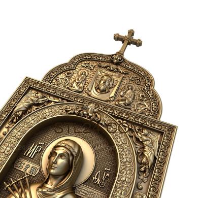 Icons (Mother of God Seven-shot, IK_1496) 3D models for cnc